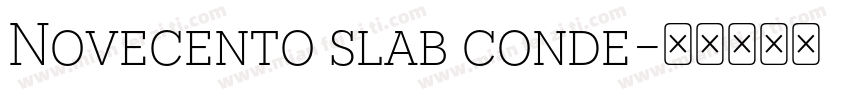 Novecento slab conde字体转换